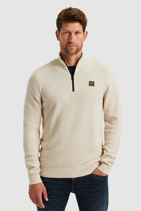 PME legend half zip collar cotton mouline
